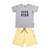 Σετ 3τμχ μπλούζα και βερμούδα Five Star (12 μηνών-5 ετών)