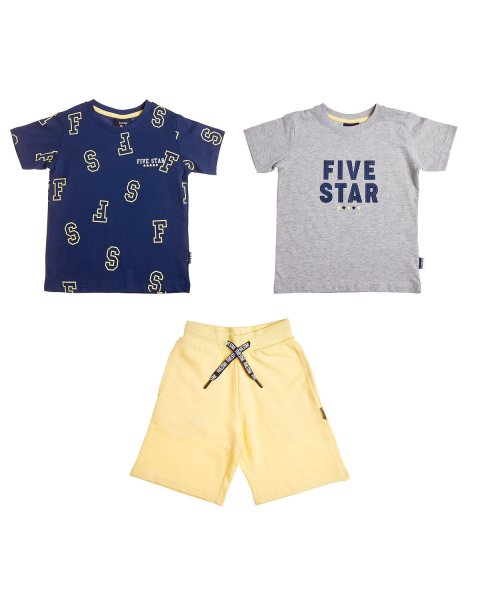 Set 3pcs t-shirt and shorts (12 months-5 years)