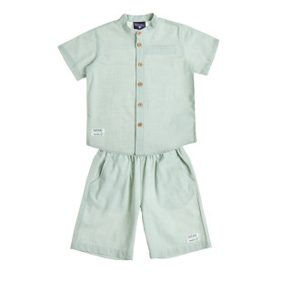Linen shirt and shorts set (9 months-8 years)