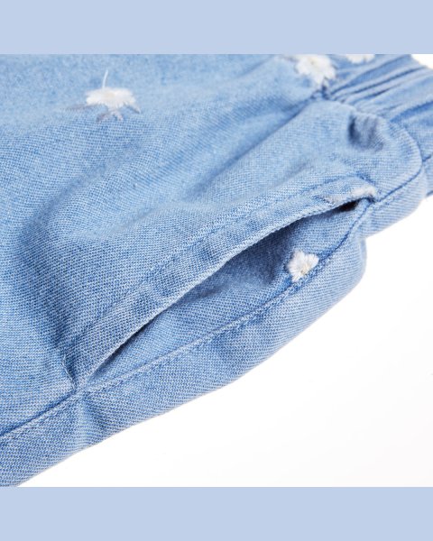 Denim set with scrunchie (18 months-5 years)