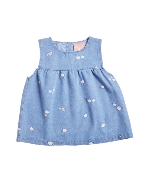 Denim set with scrunchie (18 months-5 years)