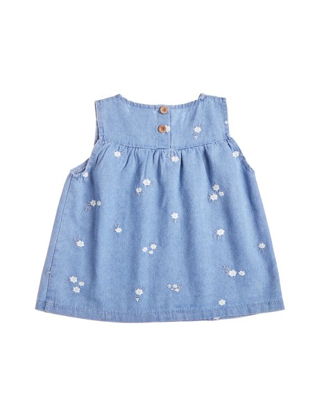 Denim set with scrunchie (18 months-5 years)