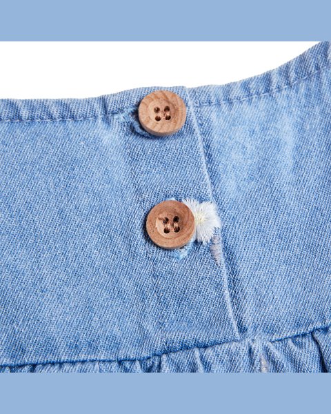 Denim set with scrunchie (18 months-5 years)