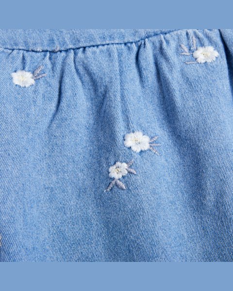 Denim set with scrunchie (18 months-5 years)