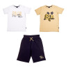 Set 3pcs t-shirt and shorts (6-16 years)
