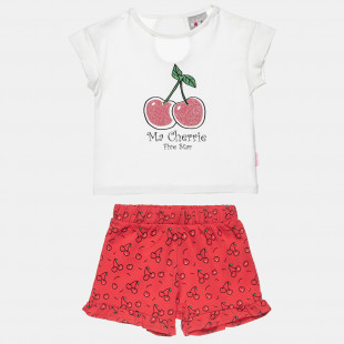 Set Five Star top with glitter and shorts (12 months-5 years)