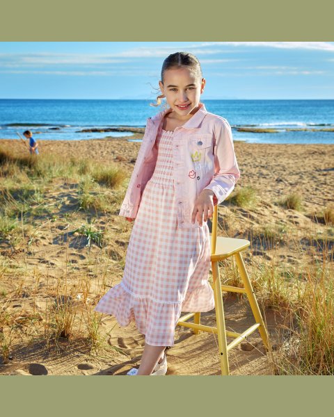 Dress with shoulder straps (6-14 years)