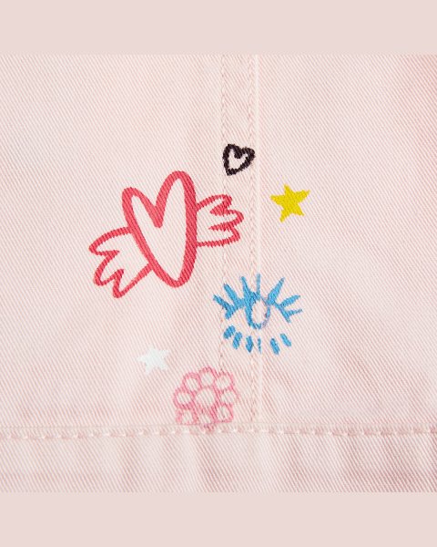 Denim jacket 100% cotton with prints (12 months-5 years)