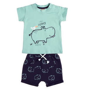 Set Tender Comforts with print (3-18 months)