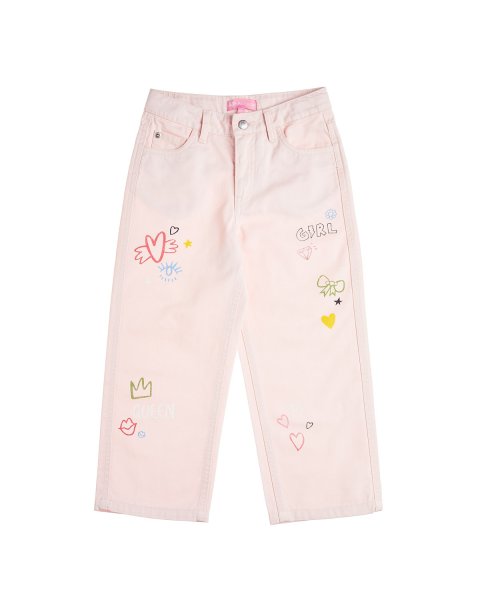 Denim pants with prints (6-14 years)