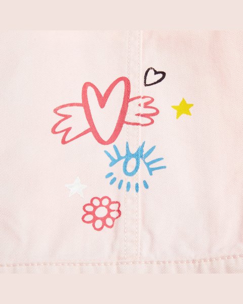 Denim jacket with prints (6-14 years)