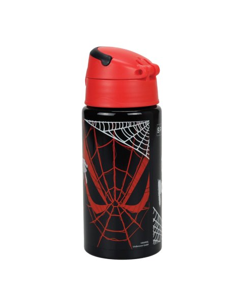 Water bottle aluminum with straw Spiderman 500ml