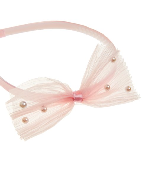 Hairband with bow and pearls