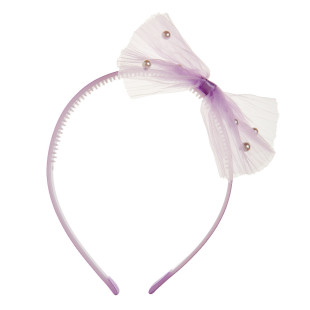 Hairband with bow and pearls