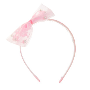 Hairband with bow and pearls