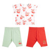 Set 3pcs top with biker leggings (12 months-5 years)
