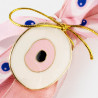 Easter Candle with pink decorative eye