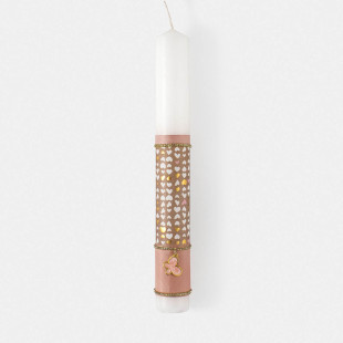 Easter Candle with rhinestones and decorative butterfly