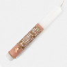 Easter Candle with rhinestones and decorative butterfly