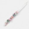 Easter Candle with flowers and pearls