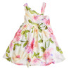 Viscose dress with floral pattern (12 months-5 years)