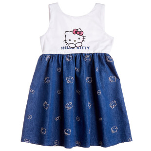 Φόρεμα Hello Kitty με κεντητά & glitter στοιχεία (18 μηνών-5 ετών)