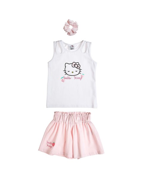 Set Hello Kitty with pink scrunchie (18 months-5 years)