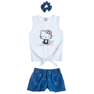 Σετ Hello Kitty με scrunchie (18 μηνών-5 ετών)