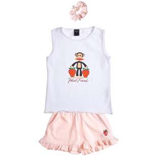 Σετ Paul Frank με ροζ scrunchie (18 μηνών-5 ετών)