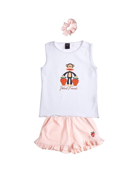 Σετ Paul Frank με ροζ scrunchie (18 μηνών-5 ετών)