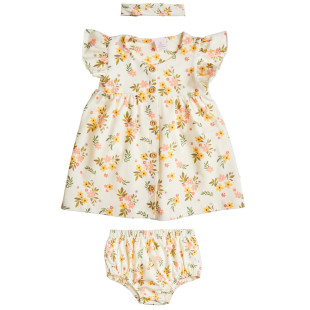 Dress floral with slip (3 months-3 years)