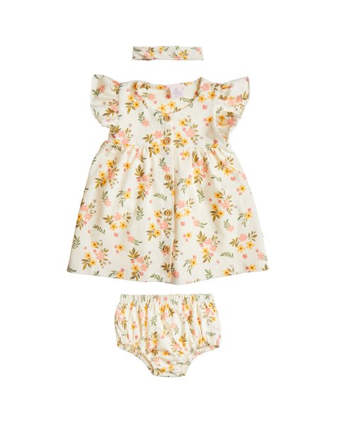 Dress floral with slip (3 months-3 years)