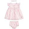 Floral dress with briefs and hairband (6 months-4 years)