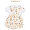 Overall floral with rib top (3-18 months)