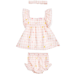 Set dress with slip and headband (3-18 months)