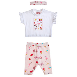 Set crop top with leggings and headband (3-18 months)