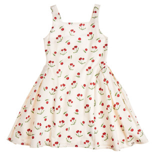Dress with cherry pattern (6-14 years)