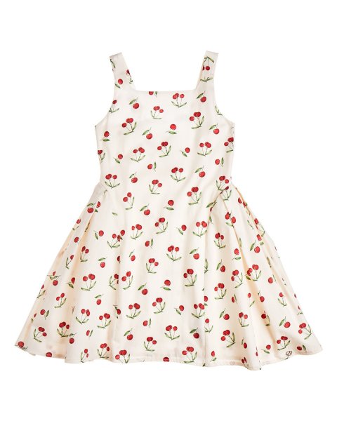 Dress with cherry pattern (6-14 years)