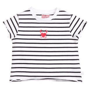 Top with stripes and embroidery (6-16 years)