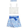 Set crop top with shorts and headband (6-14 years)