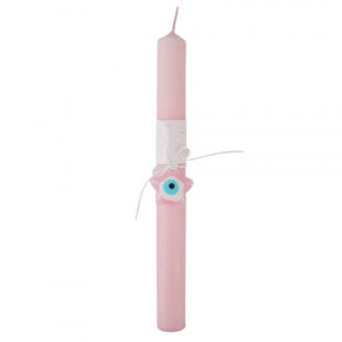 Easter Candle Make-A-Wish pink star