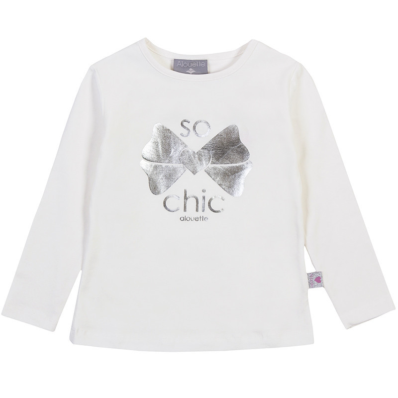 Long sleeve top with foil print ( 2-5 years)