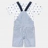 Dungaree with stripes with t-shirt (3-18 months)