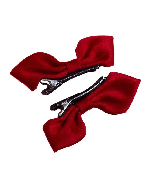 Hair clip with fabric bow