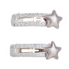 Hair clip with shiny elements