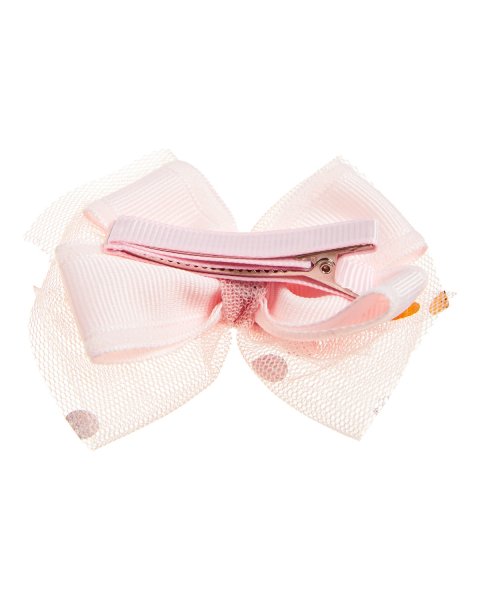 Hair clip with tulle bow