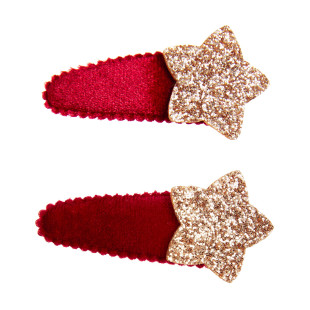 Hair clip with glitter