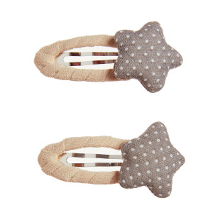 Hair clip with fabric