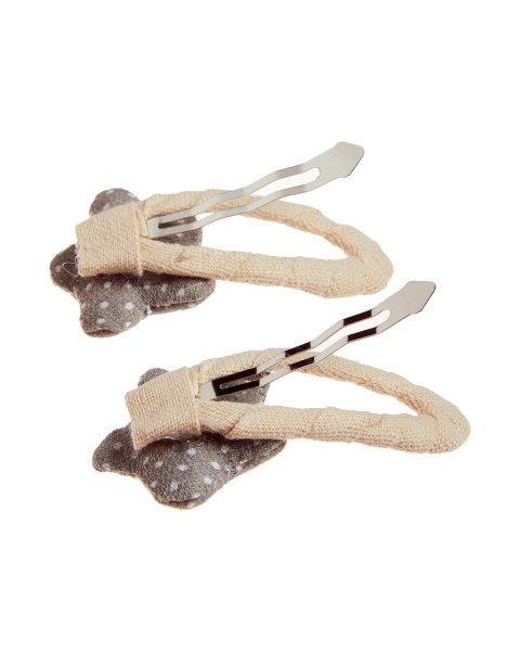 Hair clip with fabric