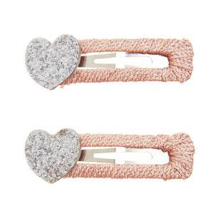 Hair clip with glitter